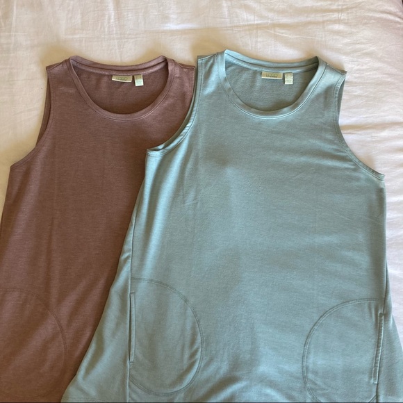 LOGO by Lori Goldstein Tops - LOGO Lounge French Terry Tank hi-low BUNDLE 2 top